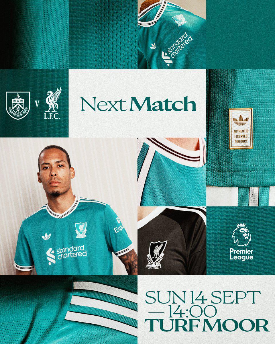 开云APP下载-利物浦发布客战伯恩利海报：范戴克身穿全新二客球衣出镜